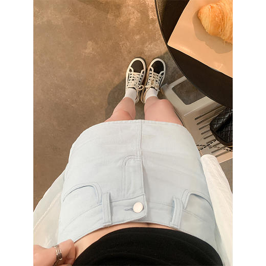 <曾小咸推荐>4.7现货秒杀 ！微信超特价！a字牛仔半身裙 日常169.99 立减90 秒杀79.99！！ 商品图2