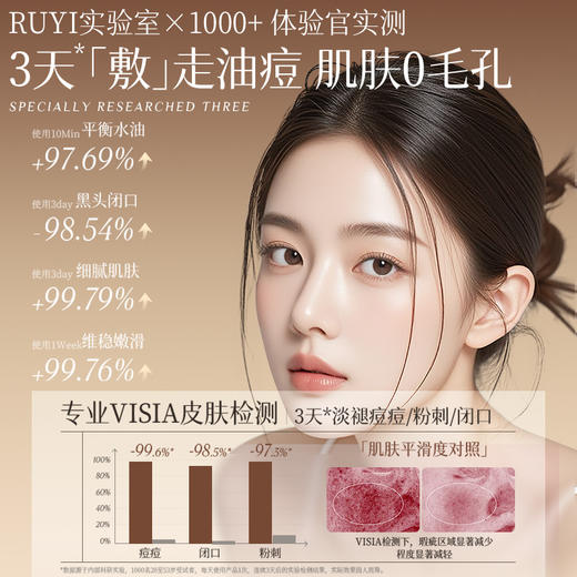 儒意果酸毛孔净透精华水300ml  发光水爽肤水补水保湿去黄提亮收缩毛孔闭口湿敷水控油|儒意官方商城 商品图2