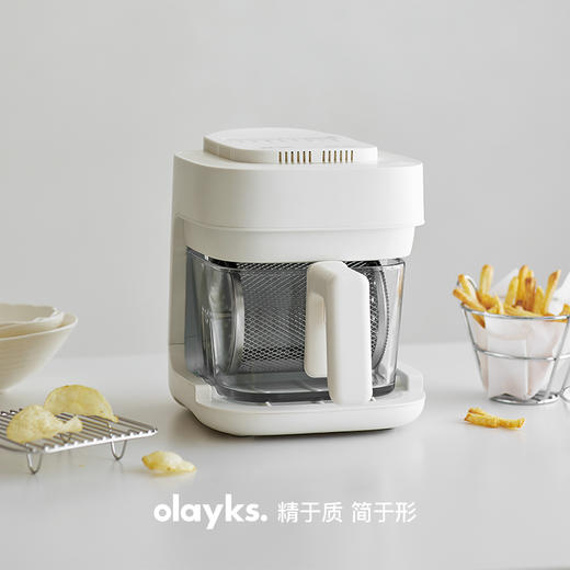 [屁侠推荐]olayks立时琉璃匣空气炸锅玻璃家用可视化多功能智能电炸锅免翻面 商品图1