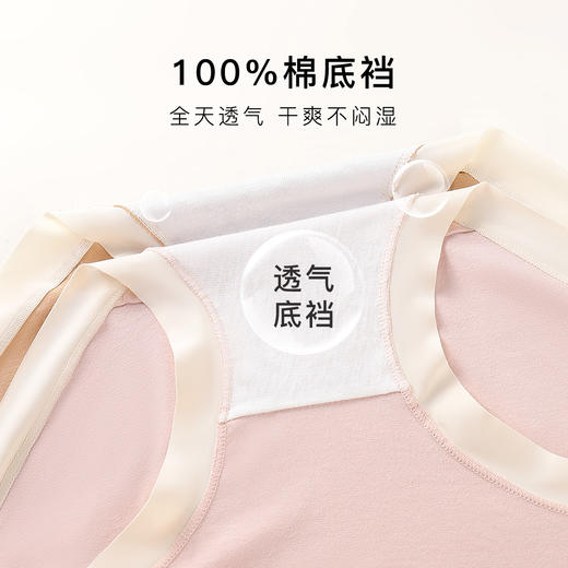 【3条装】天然柔棉无痕高腰托腹不勒肚孕妇内裤女100%纯棉裆9876高柔孕妇内裤 商品图4