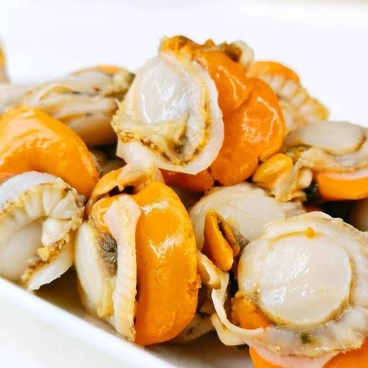 400g*4袋只要59.9原价要卖到89抓紧入手栉孔扇贝肉半滴冰衣都没有每一个都满膏满黄新鲜基地直邮 商品图0