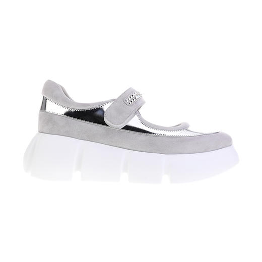 sheme莱卡拼接亮皮水晶点缀女士休闲运动玛丽珍鞋可定制 商品图9