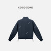 COCO ZONE 100亚麻立领开衫外套时尚百搭上衣CC1C1549 商品缩略图1