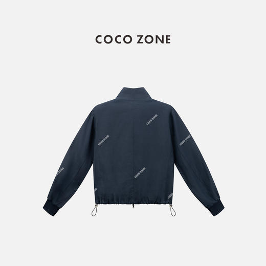 COCO ZONE 100亚麻立领开衫外套时尚百搭上衣CC1C1549 商品图1