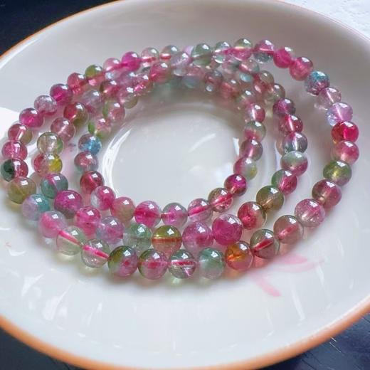 5mm-6mm多圈西瓜碧玺手串 商品图0