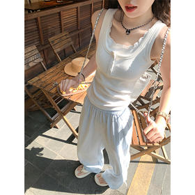 <曾小咸推荐>蕾丝边假两件工字吊带背心