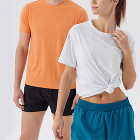 跃牌【跃LEAP-ACTIVE】系列 夏季户外徒步速干衣男运动休闲圆领半袖弹力T恤冰丝健身训练上衣R51111