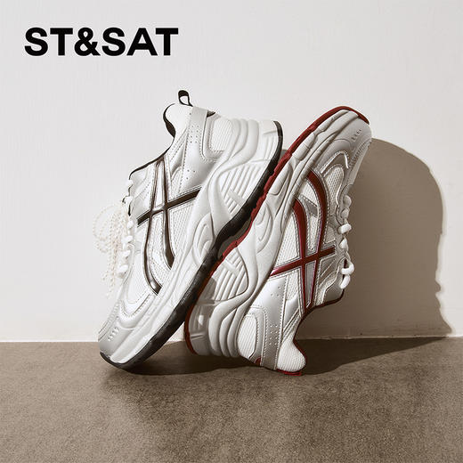 星期六珍珠女孩轻盈舒适运动老爹鞋SSD1112E1W 商品图8