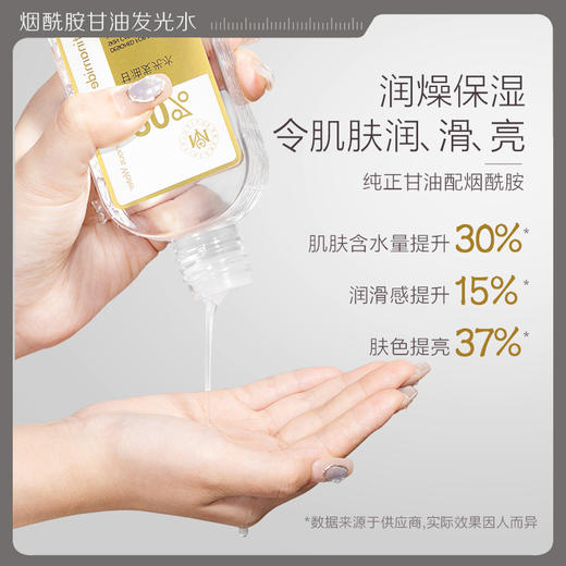 【添加20%纯甘油】瑜然美烟酰胺甘油发光水妆前打底深层滋润补水保湿去黄提亮嫩肤色 商品图5