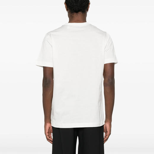 BURBERRY 巴宝莉 男士马术骑士徽标刺绣棉质圆领短袖T恤 白色 8107455 B7347 商品图1