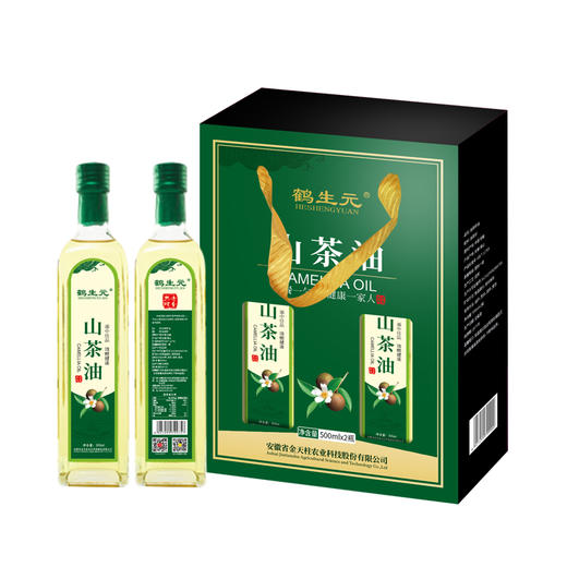金天柱（JINTIANZHU）/安徽潜山/压榨一级油/茶籽油/热炒可口服/礼盒500ML*2 商品图0