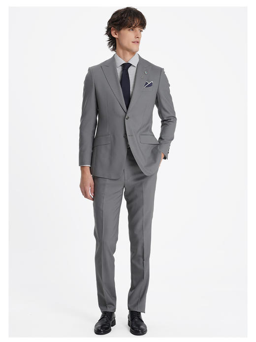 callisto高智系列海藻灰绵羊毛西裤 商品图4