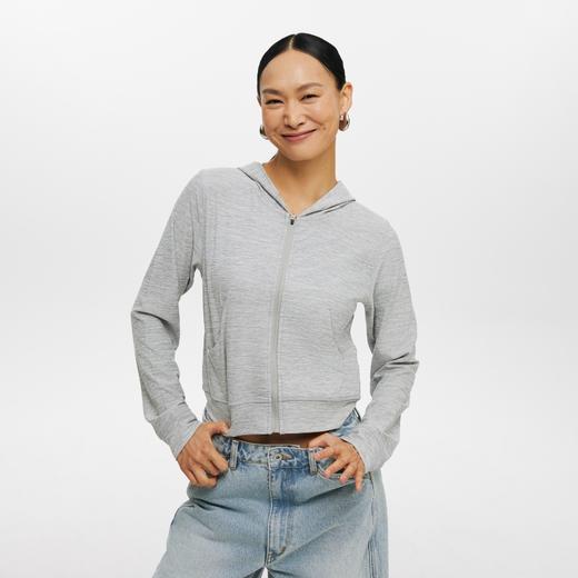 oneup运动拉链短款卫衣 商品图1