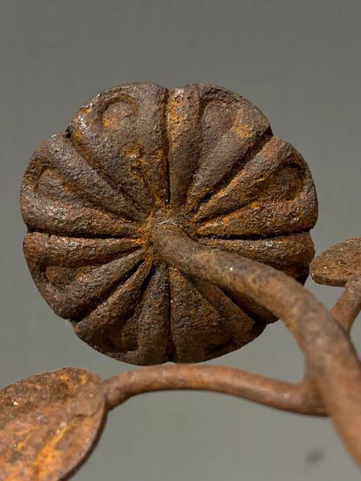 铸铁花卉形雕塑案头摆件，顺丰包邮 商品图8