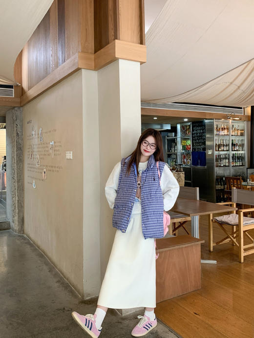 【149元任选2件】 现货！3色直筒开叉毛织加绒半身裙 商品图7