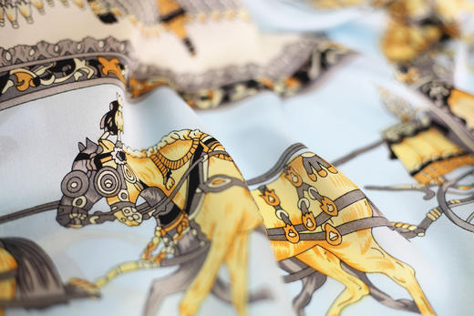 丝巾 欧式古典风格 时尚百搭方巾 色泽艳丽 纹样精美 商品图1