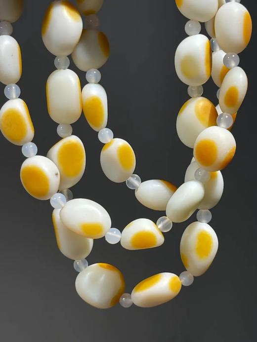 籽料金黄沁白玉随形珠项链，顺丰包邮 商品图9