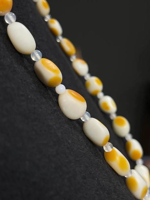 籽料金黄沁白玉随形珠项链，顺丰包邮 商品图3