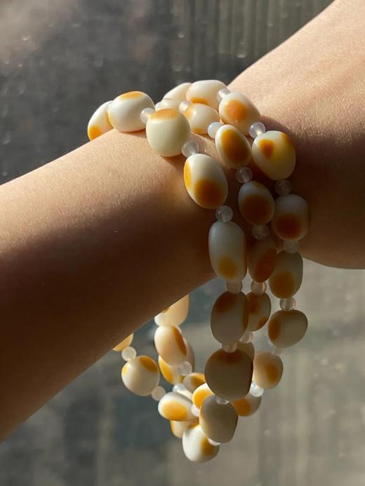 籽料金黄沁白玉随形珠项链，顺丰包邮 商品图12