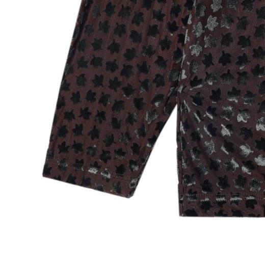 T2591夏季高级感新款韩版撞色立体提花圆领长袖T恤小众设计显瘦上衣 商品图4