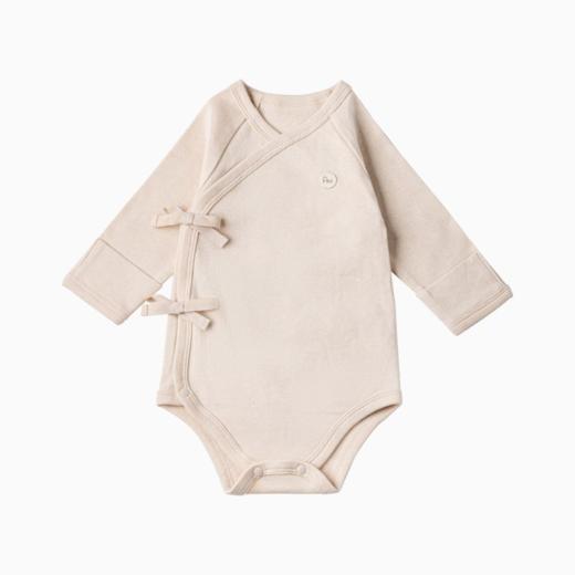 ANNIEWIN棉绿香格里【有机彩棉】包屁衣（52、59、66尺码 | 浅灰条纹、本白、浅棕可选） 商品图2