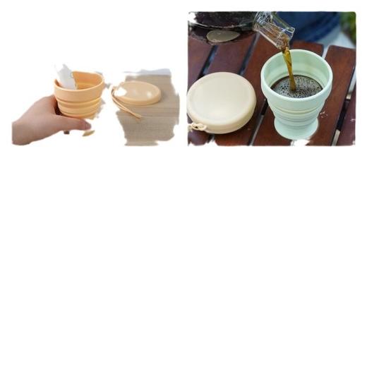 杯食品级杯子露营漱口便携式硅胶旅行水杯压缩随行折叠户外牙杯 商品图4