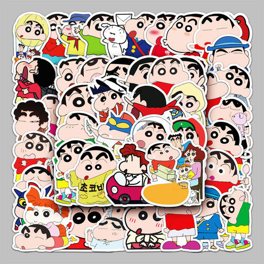 防水贴纸汽车摩托车卡通动漫重复51涂鸦不蜡笔小新行李箱装饰张 商品图1