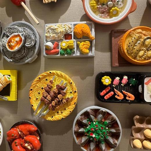 磁铁3d蔬菜水果贴】个装仿真立体【磁吸包邮磁性食物3美食冰箱贴 商品图2