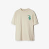 BURBERRY 巴宝莉 男士马术骑士徽标棉质圆领短袖T恤 米色 8102451 B7078 商品缩略图0