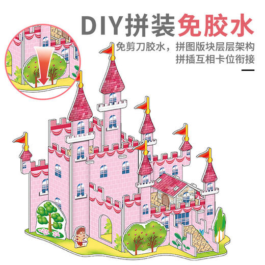 3礼品岁益智小963D-玩具拼图手工大全立体拼装儿童-幼儿园早教diy 商品图2