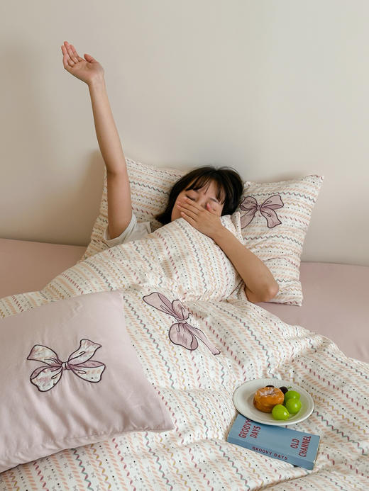 【超柔超舒适】2025新款全棉双层纱四件套 活性印染 婴儿级贴肤 轻柔 越洗越软 舒适透气月子儿童四件套 商品图9