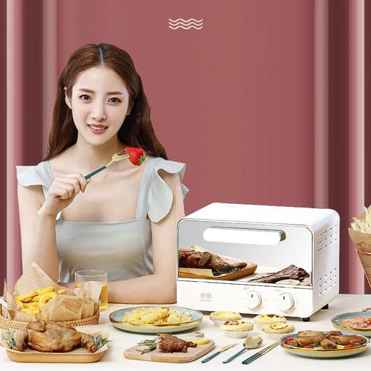 烘焙机烤箱镜面烤箱CHUWU家用12L小型多功能电烤箱蒸烤一体双层 商品图2