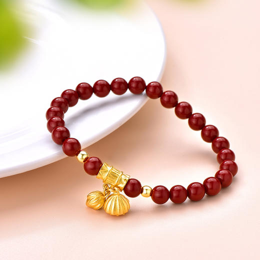 金六福吉祥SLZS23321 并蒂两世欢手链 商品图5