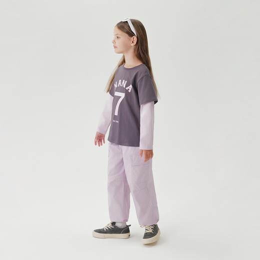 马克珍妮男女童户外透气匹马棉工装裤2025年春季新款250292 商品图1