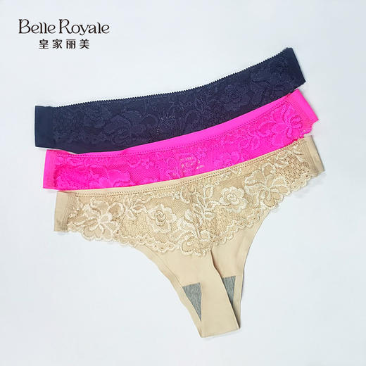 【45元5条，数量拍5！】皇家丽美蕾丝精品丁字裤女内裤舒适小裤T2205/202/1516/1801 商品图3