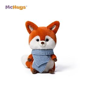 MCHugs 围巾豆丁狐 | 玩偶睡觉抱娃娃毛绒玩具 宝宝儿童安抚抱抱可爱动物玩偶（薰衣草香）