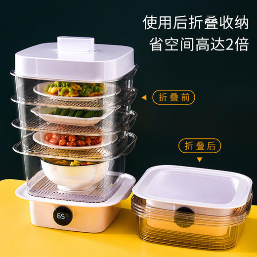 菜分层保温厨房剩菜食物菜罩家用 罩子透明罩罩盖菜多层防尘冬天 商品图2
