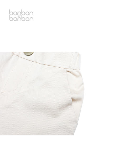 百搭浅卡其斜纹长裤 商品图4