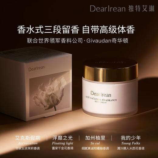独特艾琳香氛身体冷霜（玻璃瓶款）180g 香型随机 商品图1