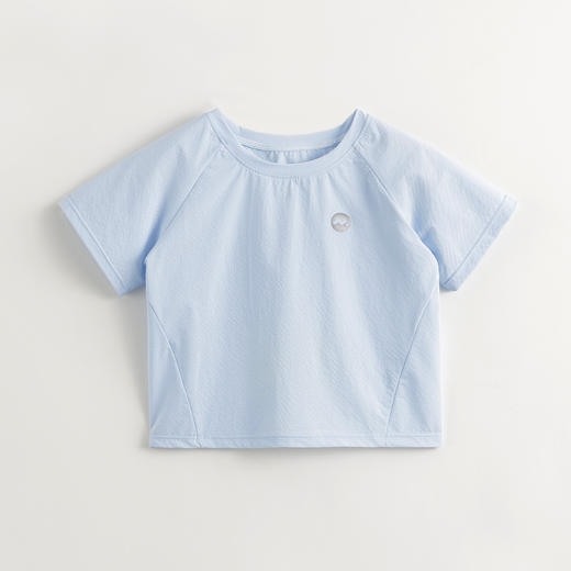 马克珍妮男女童微孔透气超轻运动短袖T恤儿童上衣夏装新款240791 商品图3