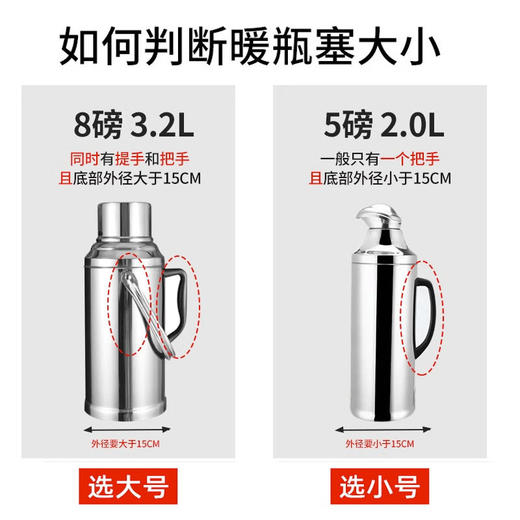 暖水壶硅胶塞塞子热水瓶盖塞保温瓶塞开水暖瓶暖水瓶瓶塞家用盖子 商品图2