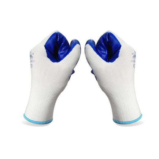 星宇XINGYU劳保手套N518 蓝丁晴浸胶耐磨防油防割防水透气涂胶工作防护手套企业专享12副 商品图2