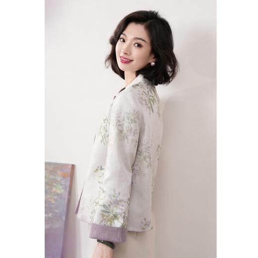 西子/【花涧月】苎麻莱赛尔天丝棉国风水袖双面双穿外套/WTBH964 商品图3