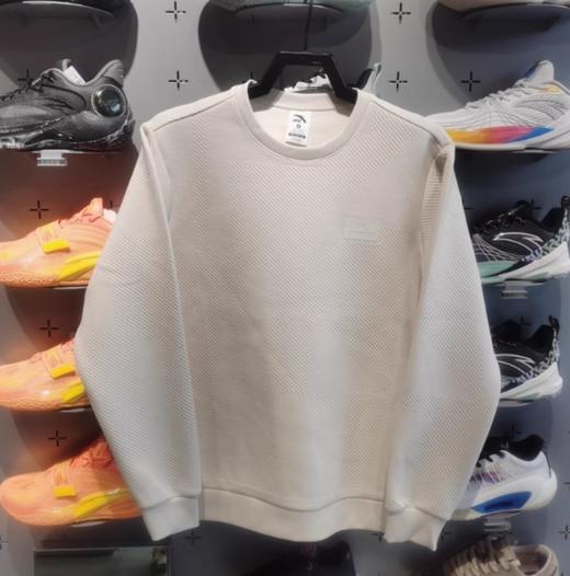 安踏2025年春季新款运动套头衫卫衣男宽松保暖长袖上衣152517740 商品图0