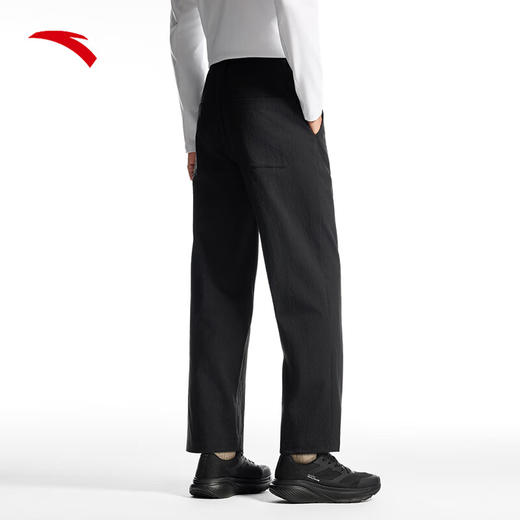 安踏（ANTA）精英系列丨商务通勤休闲西裤男士新款直筒黑色长裤152517518 商品图1