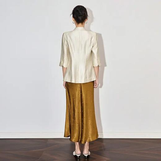 【高货wl】全新升级【铂金会员321/天猫429/差价108】(10631) 洛诗琳端庄大气醋酸外套女春款高级感通勤收腰西装上衣 商品图2