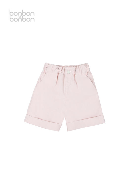 杏粉木耳边短裤 商品图0