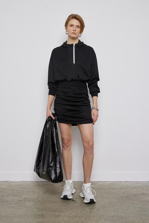 螺纹收腰连衣短裙 商品图0