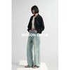 MAISON CECILE 做旧水洗/重磅复古宽松男友风阔腿牛仔裤 商品缩略图2