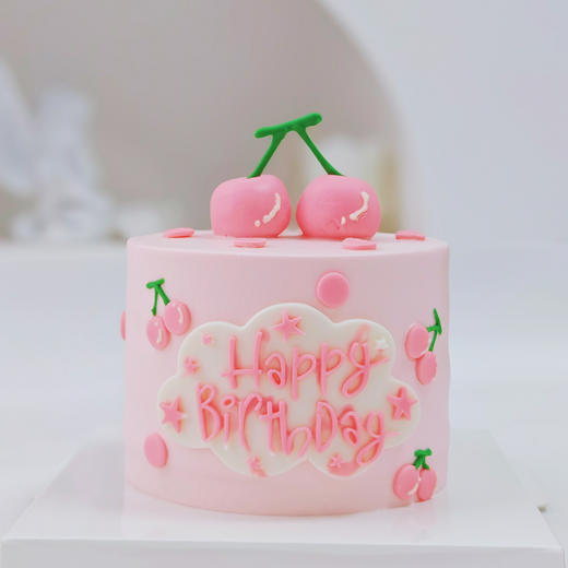 粉樱桃奶油蛋糕 | 糕匠 商品图0